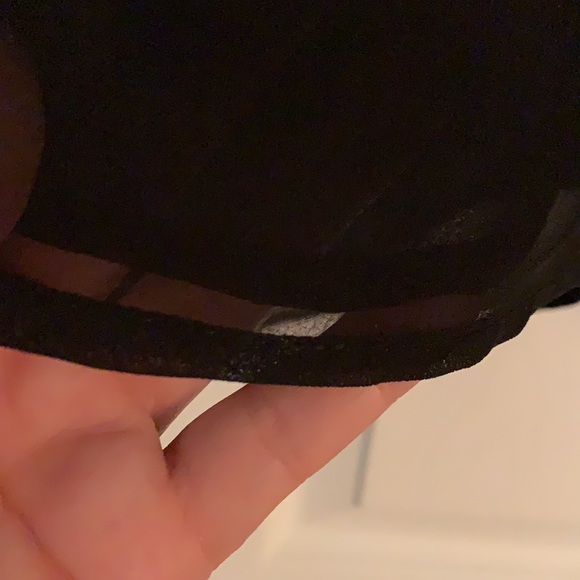 Jacob - Sheer Black Neck Tie Blouse - Size Small - Picture 6 of 6